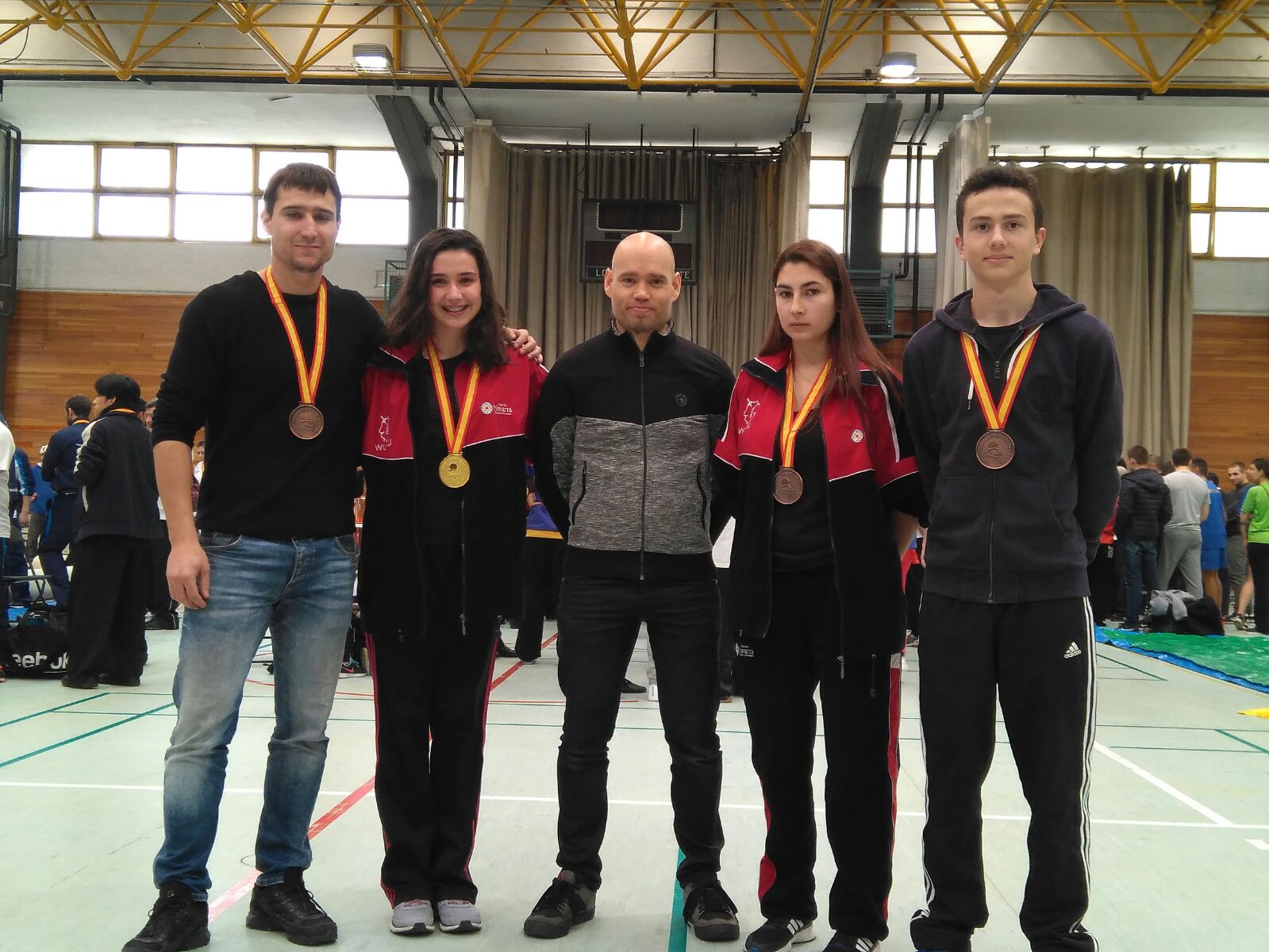 4 medallas para los Navarros en el Campeonato de Espa&ntilde;a de Wu-Shu Moderno, Madrid 25-02-17